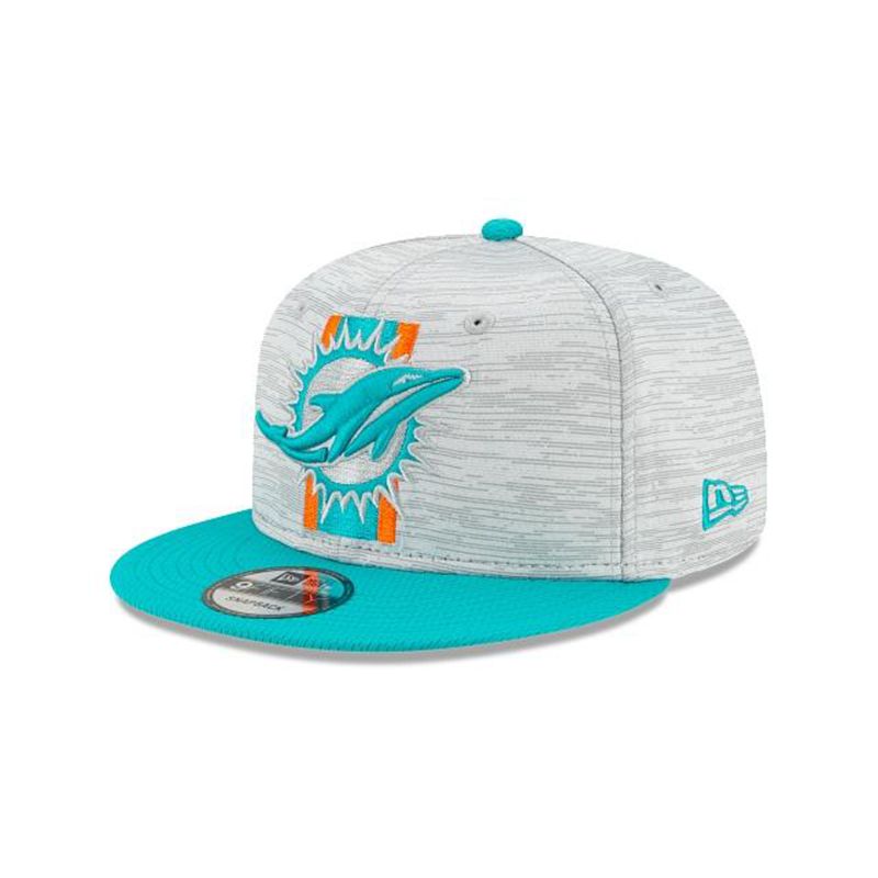 NFL Miami Dolphins Official Training 9Fifty Snapback (HCW9270) - Blue New Era Caps